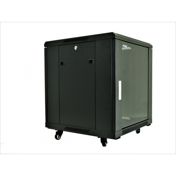 All-Rack 12u 600 Wide x 600 Deep Floor Standing Data Cabinet - Black ...