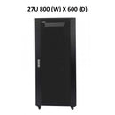 All-Rack 27U Floor Standing Server/Data Cabinet 800mm Wide X 600mm Deep