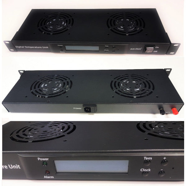 All-Rack 2 Way Digital Thermostatically Controlled Rack Mount Fan Tray