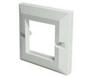 Single Gang Square Bevelled Faceplate With 2 Slots