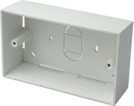 Double Gang Back Box Surface Mount 146 x 86 x 32mm Deep