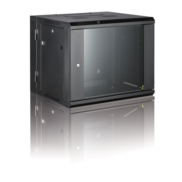 All-Rack Wall Mount Comms Rack 9U 600mm Wide x 550mm Deep 2 Part/Hinge ...